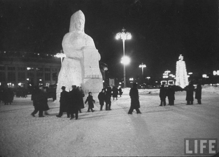 Зимняя Москва глазами американца. Фотограф Carl Mydans. 1959г.